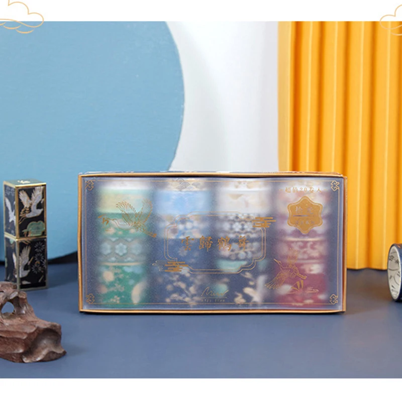 

20 pcs/Set Vintage Gold Color Paper Washi Tape Luxury Palace Spring Flower Star Adhesive Decoration Masking Tapes Sticker Supply