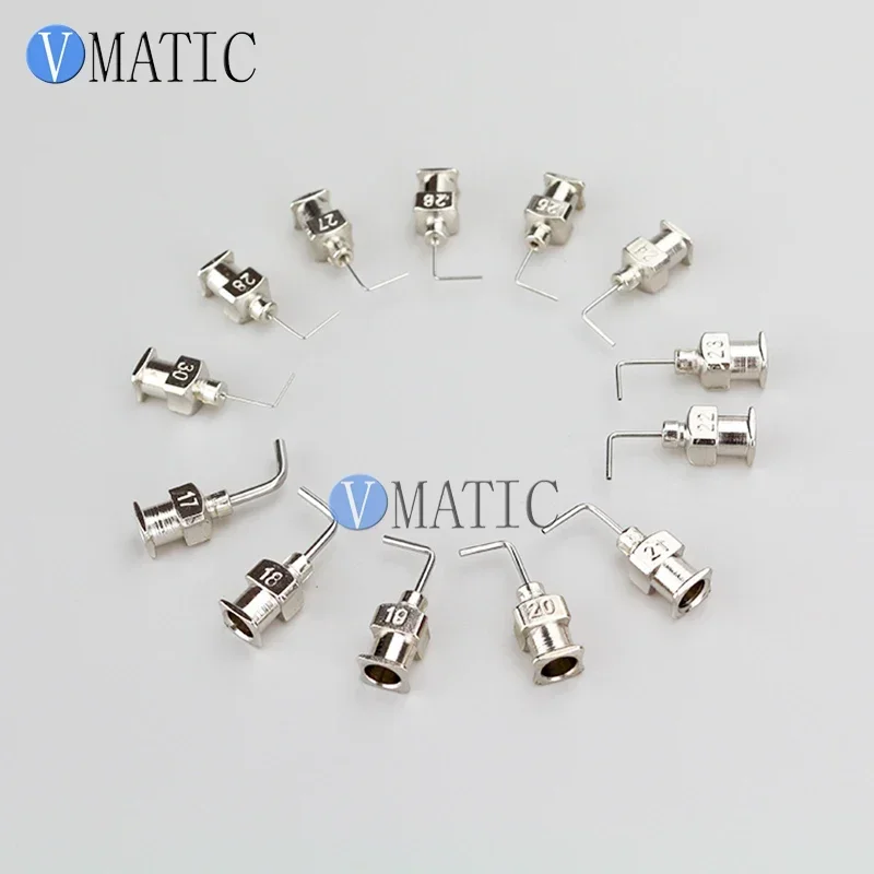 

Бесплатная доставка, 12 шт., 1/2 дюйма, 90 градусов, изогнутая 17/18/19/20/21/22/23/24/25/26/27/28/30 г, тупая дозирующая игла из нержавеющей стали