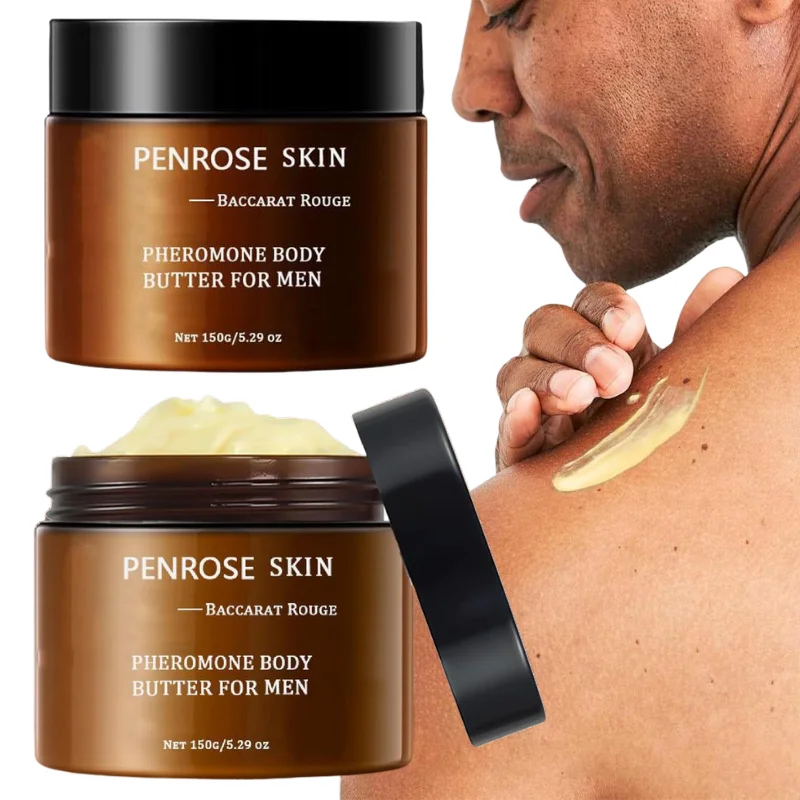 PENROSE SKIN Pheromone Body Butter For Men Long Lasting Fragrance Skin Moisturizer 150G Deep Hydrating Smooth Skin Care Cream