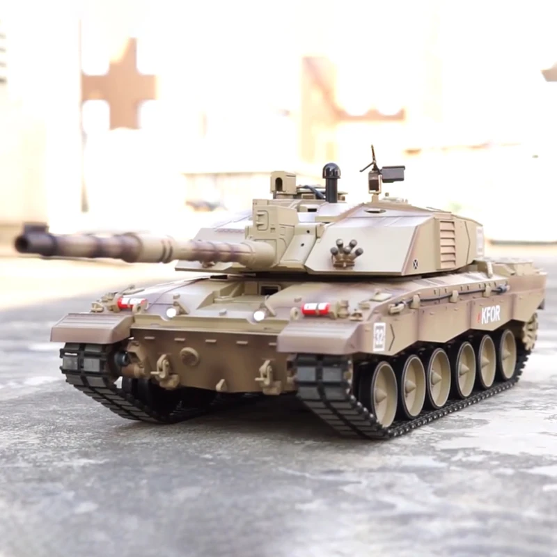 Henglong 3908-1 British Challenger II Remote Control RC Main Battle Tank Military Off-Road Model 7.0 System Battle boy Toy