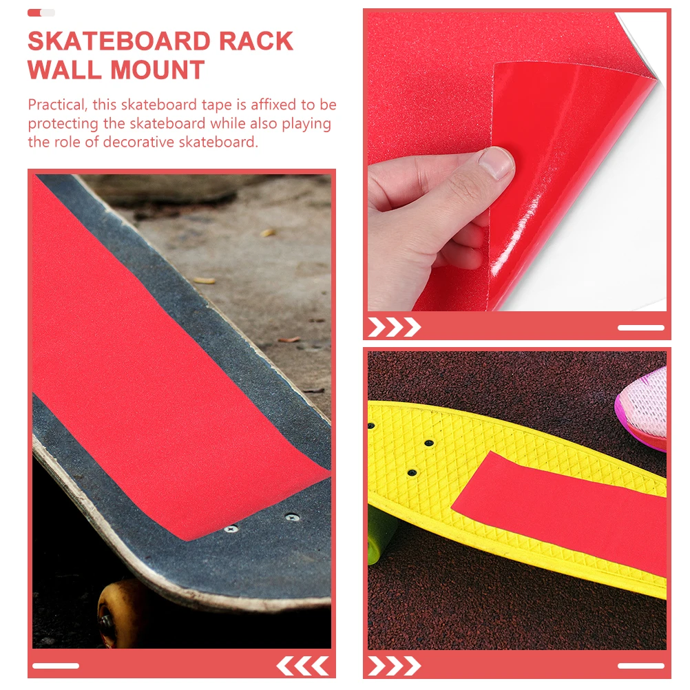 

2 листа, детская лента для скейтборда, прочный ПВХ самоклеящийся противоизносный защитный декоративный лист для скейтборда