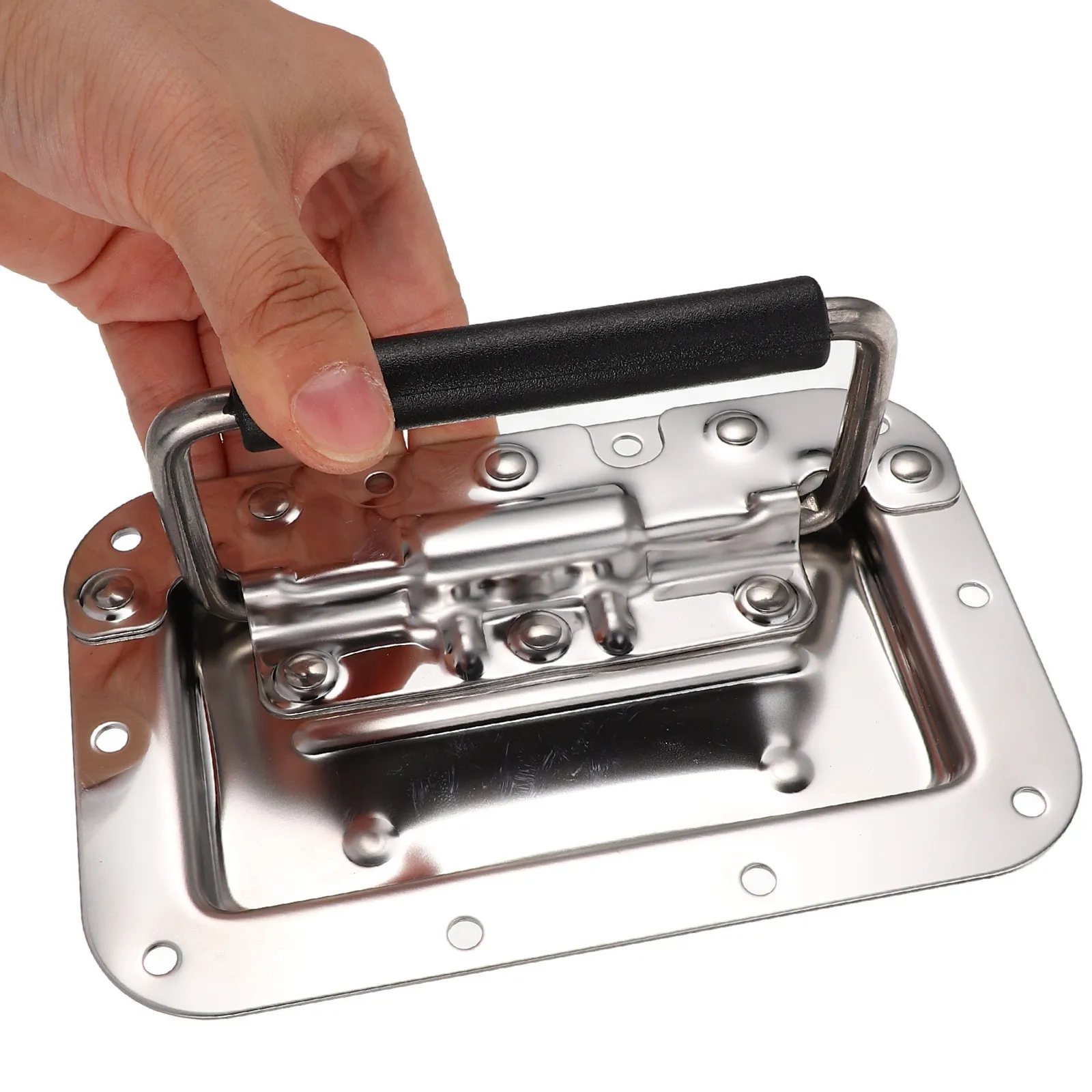 Metal Recessed Pull Handle for Toolbox Flight Case Speaker Cabinet Road Case Rv Trailer Suitcase Chest Cabinet Heavy Duty