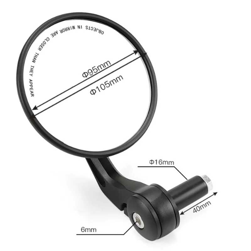 Better-For QJMOTOR QJ350-12E Motorcycle Handlebar Mirror Bar End Side Rearview Mirror Accessory