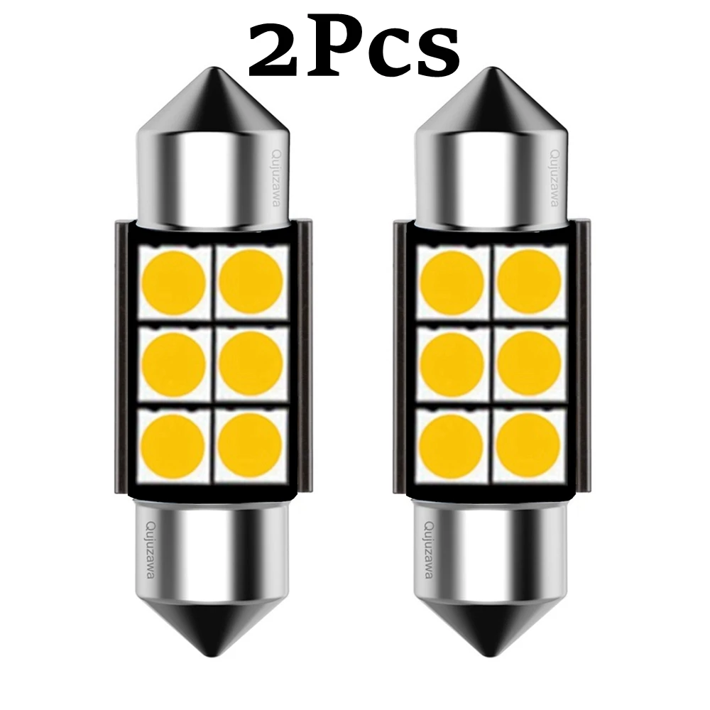 

2 шт., суперъяркие лампы C5W для чтения салона автомобиля, 31 мм, 36 мм, 39 мм, 41 мм, 12 В