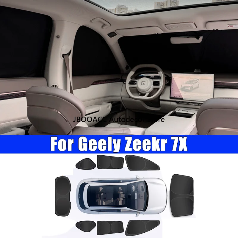 

For Geely Zeekr 7X 2025 2026 Car Windshield Sunshade Folding Front Window Sun Shade Cover Car Heat Protection Visor Accessories