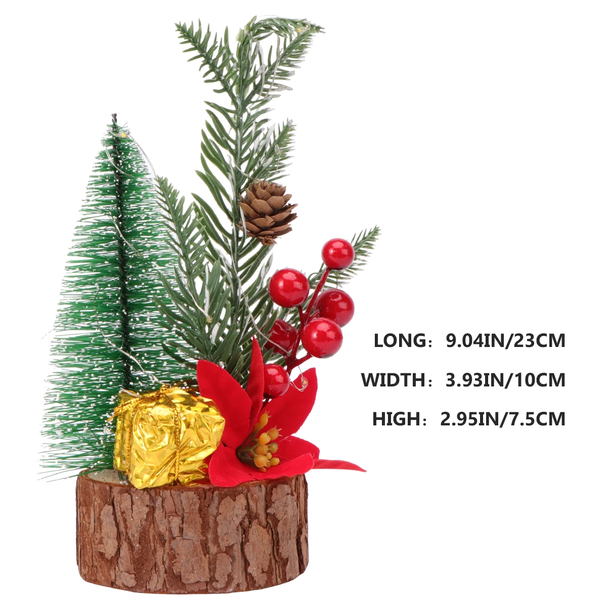 

1pc Mini Christmas Home Decor LED Lights Nordic Style Festive Ornaments for Room Bedroom Holiday Party Gifts