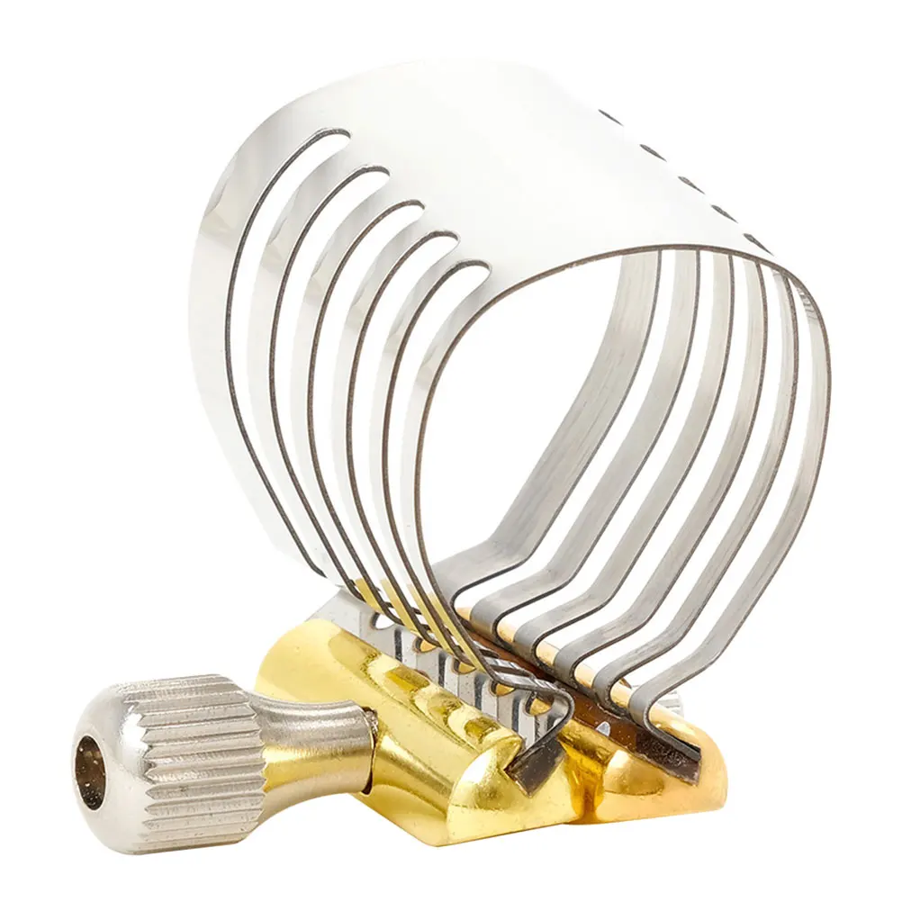 

Saxophone Stainless Steel Clamp Metal Clip Saoxphone Mouthpiece Clips Durable Reed Silver Ligature