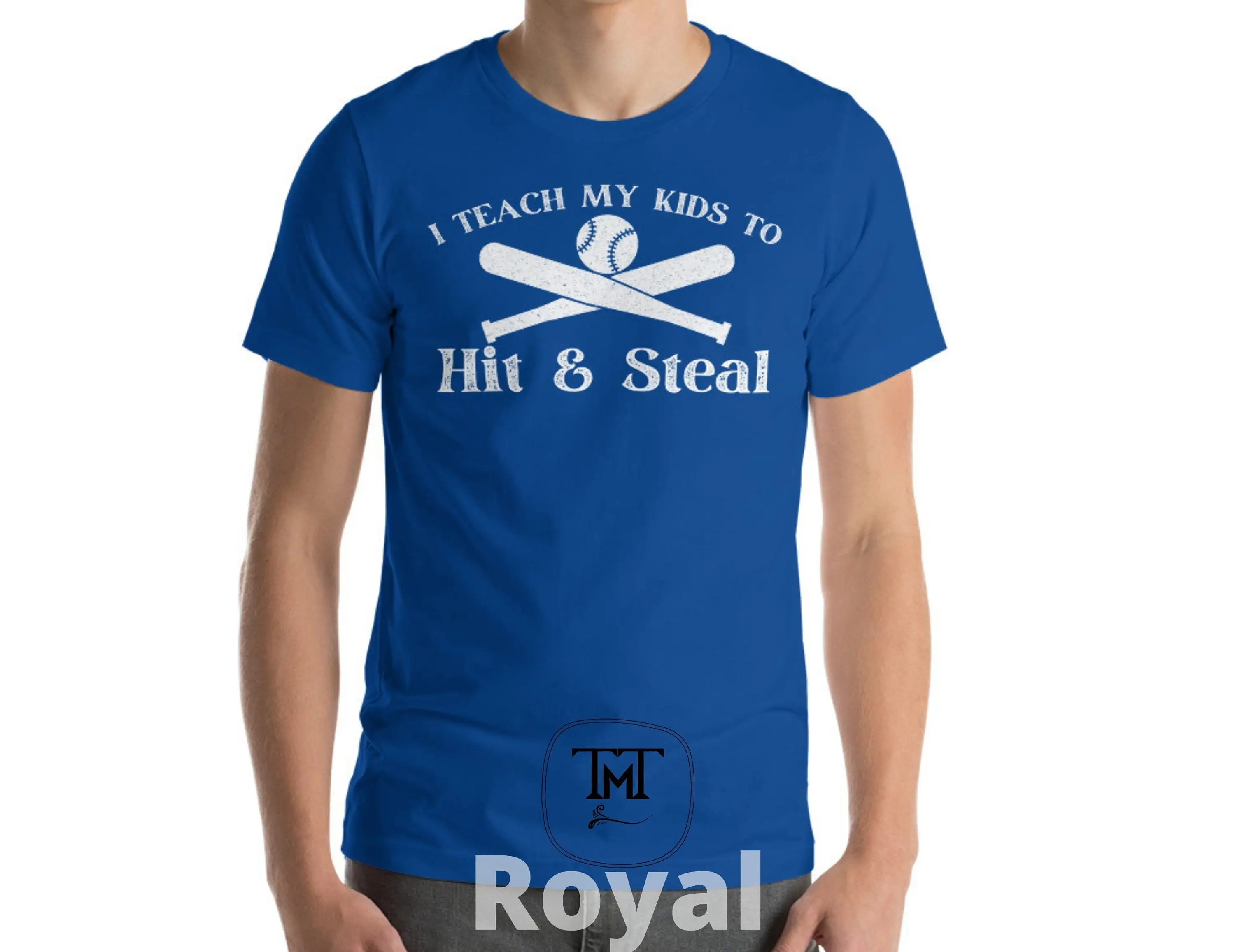 I Teach My Kids To Hit And Steal T Shirt Baseball Softball Player Mom Dad