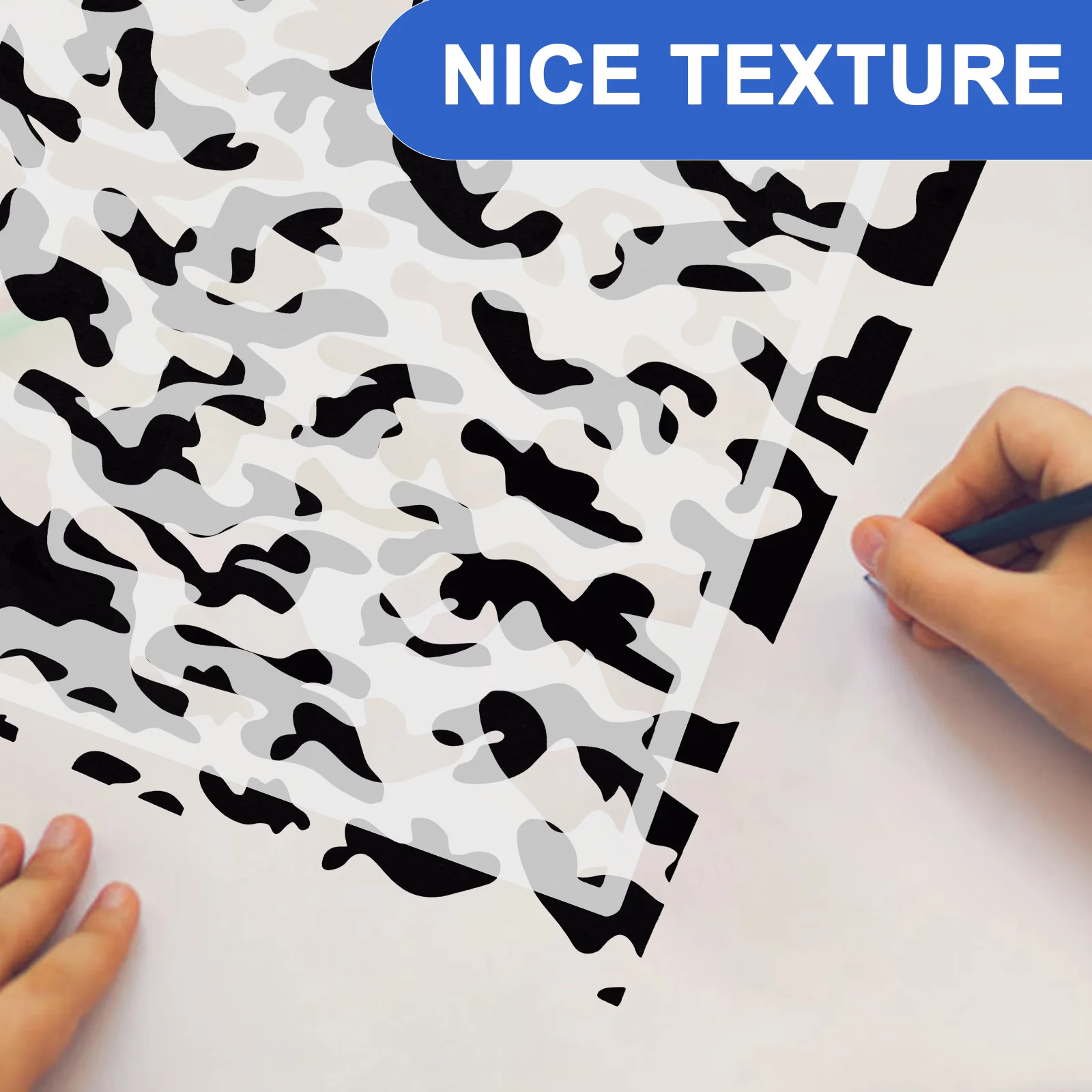 

4pcs Painting Templates Reusable For Diy Drawing Molds Durable Washable Pet Material Unique Delicate Pattern Design Home