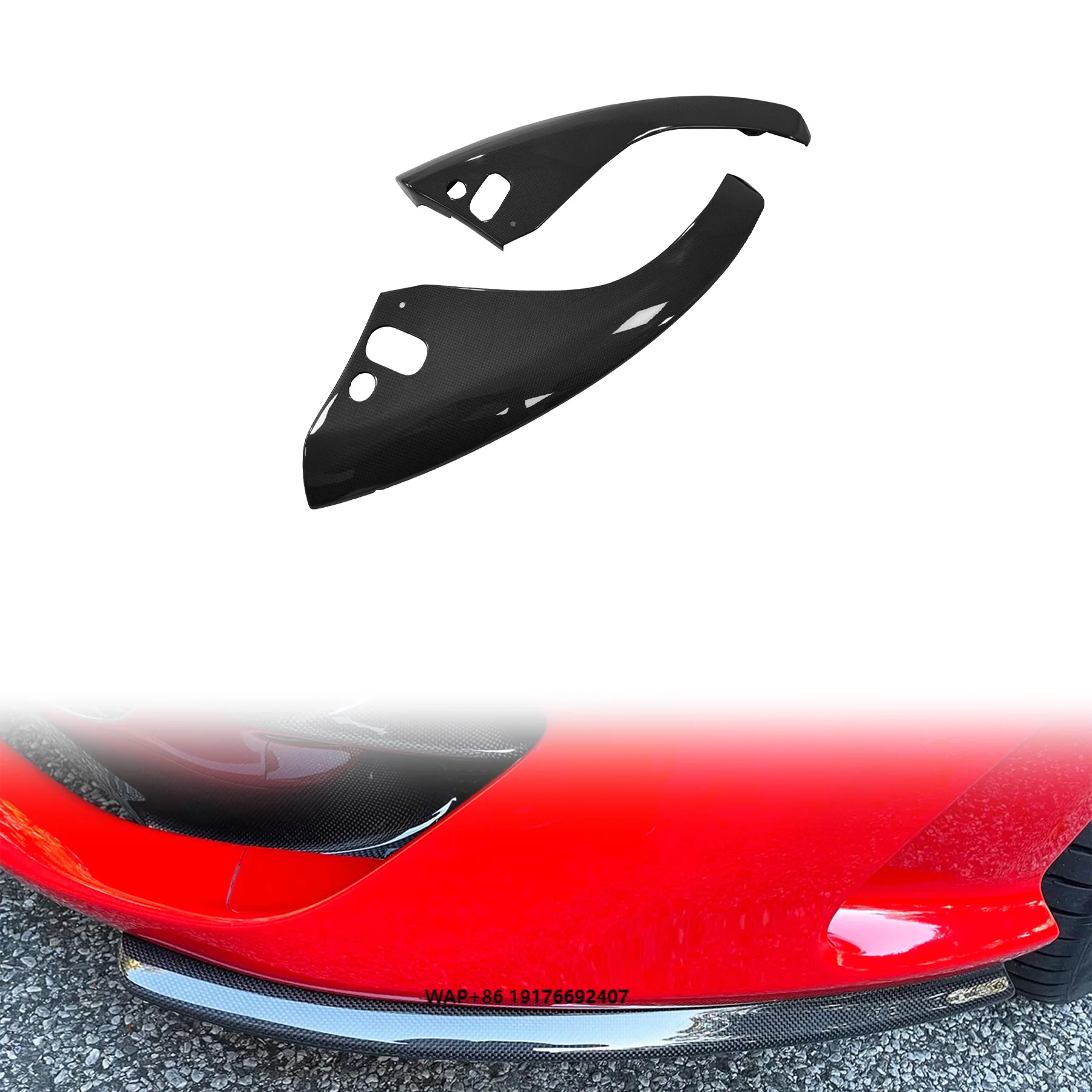 812 OEM Style Auto Parts Dry Carbon Fiber Front Bumper Automotive Accessories Front Lip Spoiler for 812