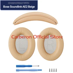 Carberon Replacement Ear Pads and Headband Combo Pack for Bose Soundlink AE2,Soundlink Around Ear II Wireless Headphones,Beige