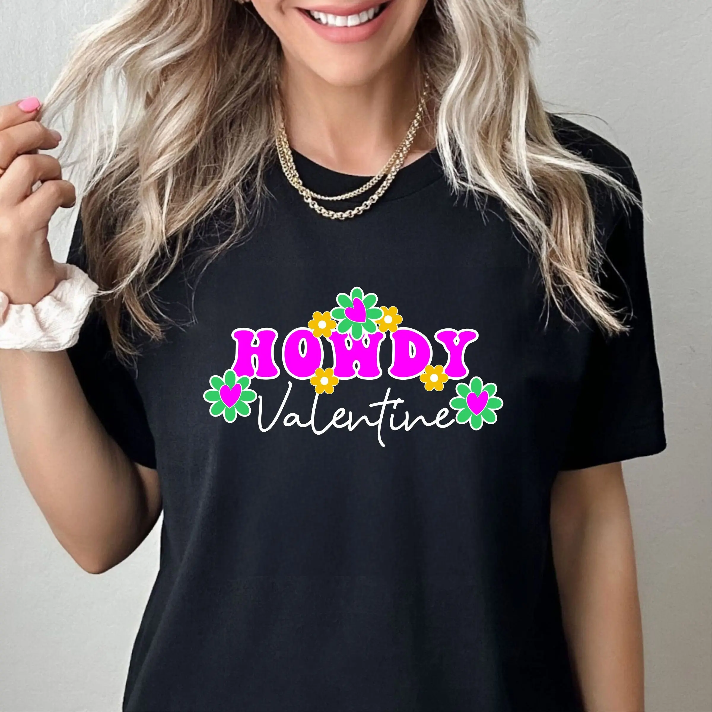 Howdy Valentine T Shirt Retro Png Vintage Cowboy Sublimation Western