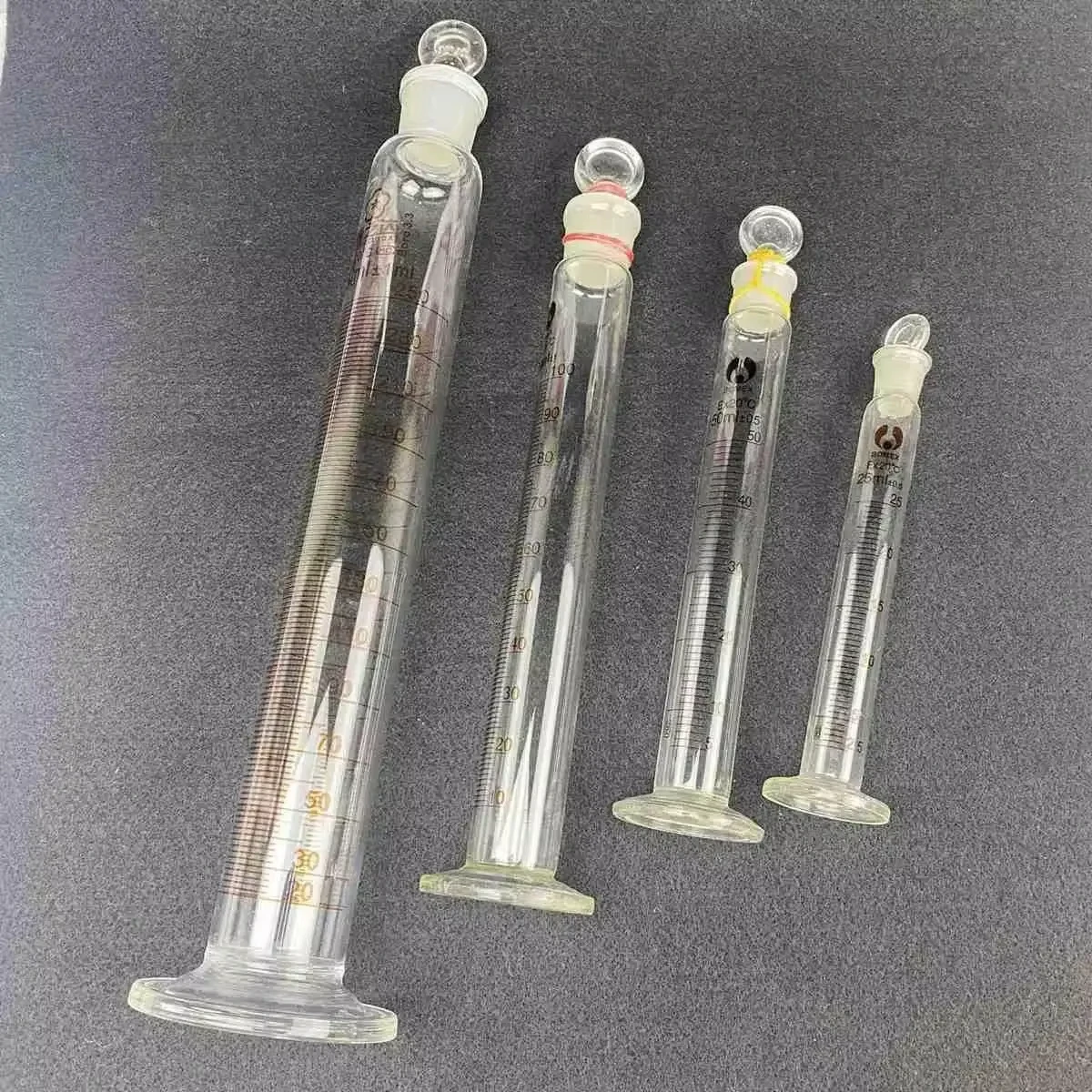 

1pc 10-1000ml High quality glass measuring cylinder with stopper,laboratory equipment