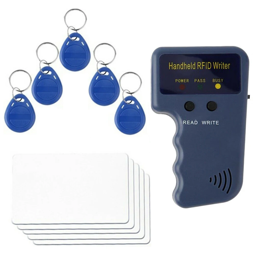 125KHz RFID Card Reader Duplicator Key Writer Programmer Software Cloner Handheld Copier ID Tags T5577 CET5200 EM4305 EN4305