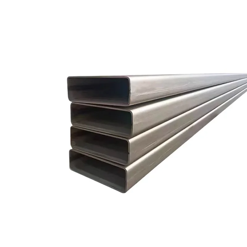 1 x Stück, Länge 500 mm, 304 Edelstahl, Vierkantrohr, rechteckiges Rohr, Industrieanschluss, Heim-DIY-Metallhalterung, Rohr, flaches Rohr