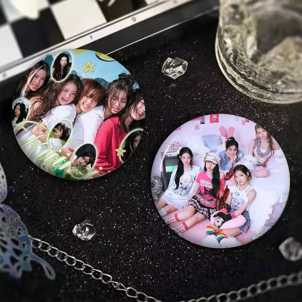New KPOP Group K-kiiiKiii 32/44/58MM Customizable Button Pins Cute Funny Creative Badge Jewelry Decor Gifts For Friends