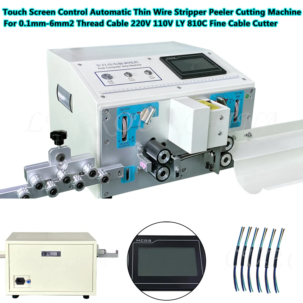 

Автоматический станок для зачистки тонких проводов с сенсорным экраном, машина для очистки резки для кабеля с резьбой 0,1-6 мм2, оборудование для тонкого кабеля 810C