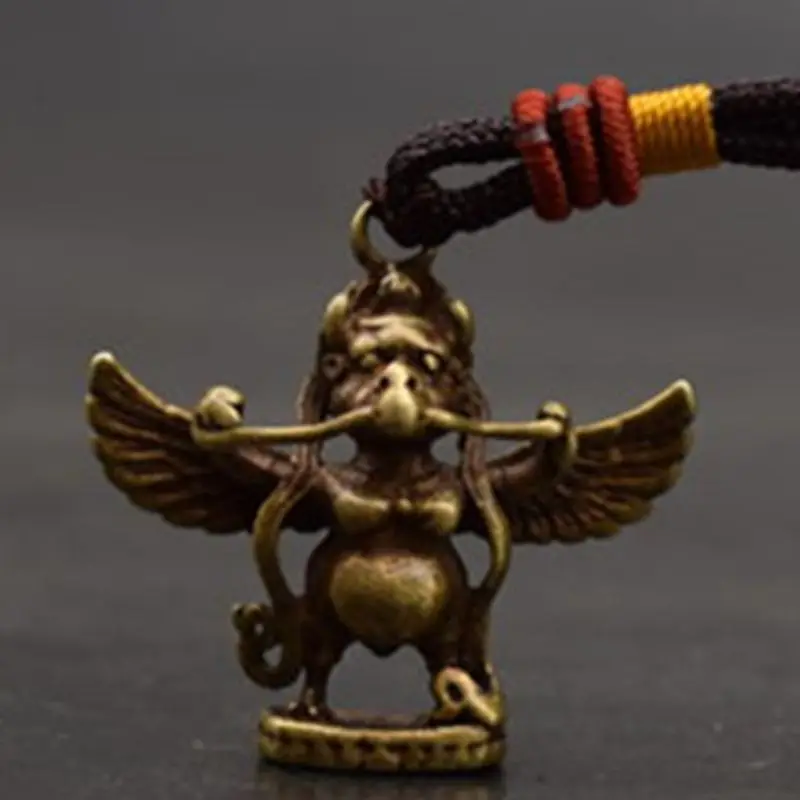 Copper Tantric Bodyguard Jialuda Dapeng Bird Pendant Necklace Jiang Mochu Key Chain Buddha pendant