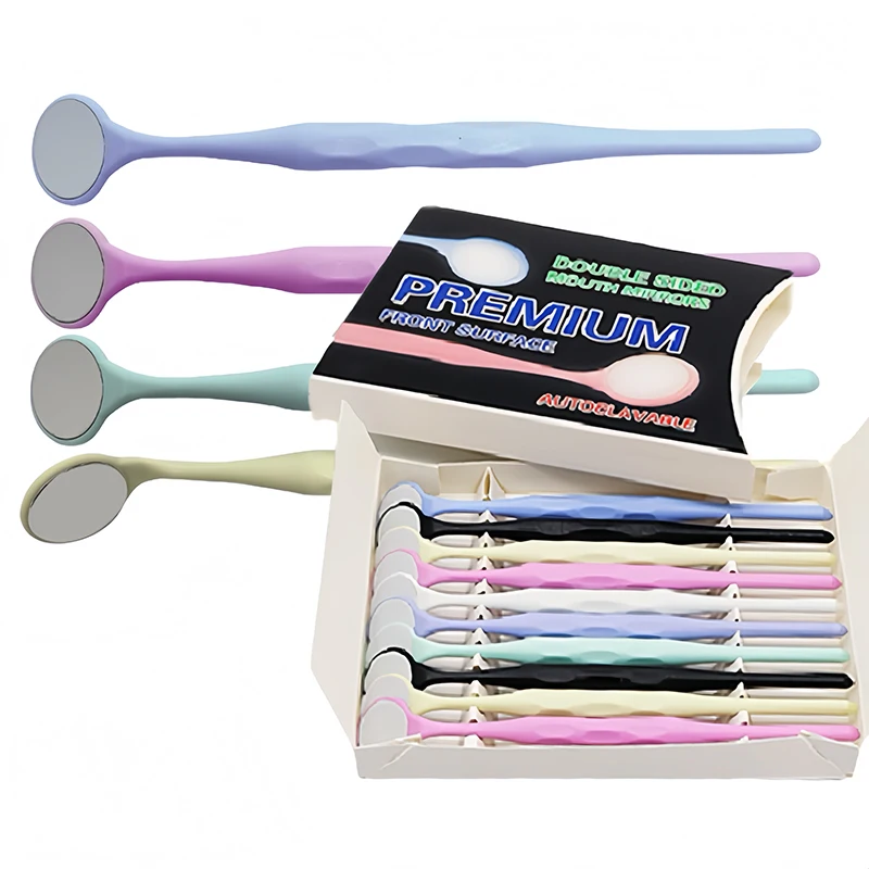 

10pcs Dental Oral Mirrors Premium Front Surface Autoclavable Dentistry Orthodontic Mouth Mirror Exam Reflectors Dentist Tools