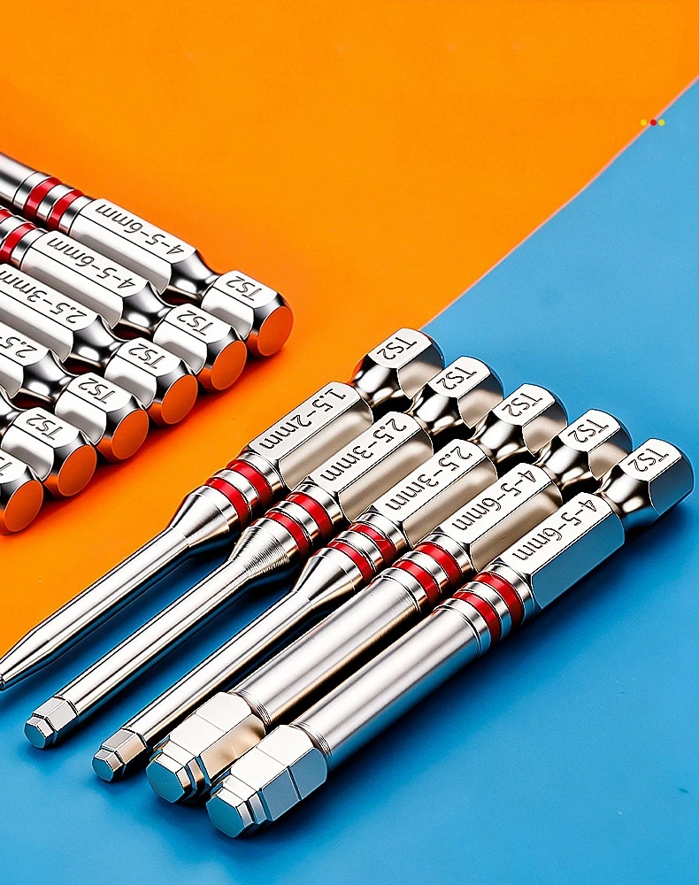 Magnetic Hex Screwdriver Bit Set, Multi-Size Step Hex Socket Bits Allen Wrench Drill Bits with 1/4