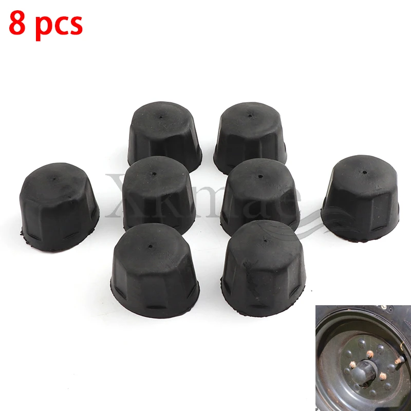 8pcs 42mm Rubber Dust Cap Cover For Rim Wheel 110cc 125cc 250cc 300cc Minibike ATV Quad Go Kart Quad Buggy Dirt Bike