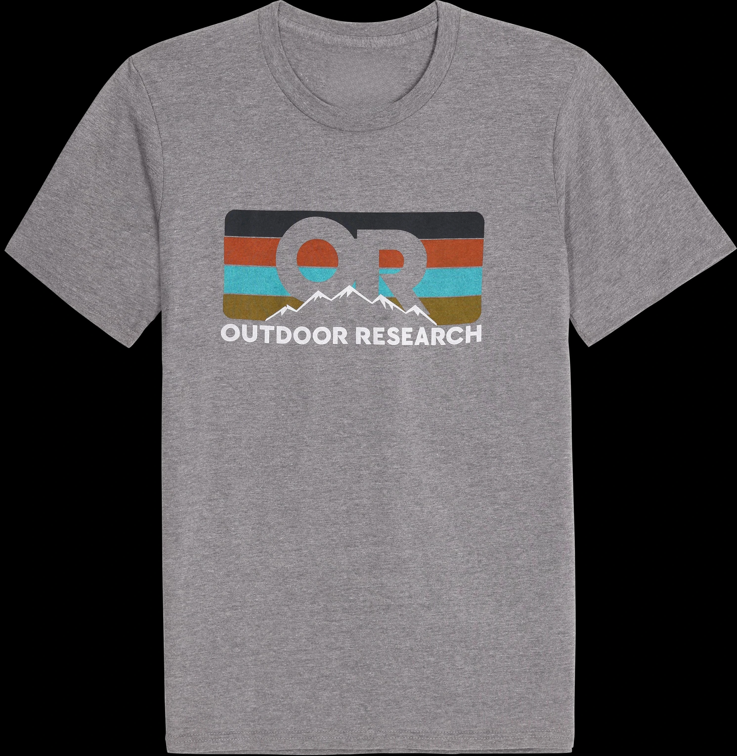 Retro Logo Color Stripes Outdoor Research ESTD 1981 Brand Graphic Tee Cotton Mens Womens T-Shirt Outdoor Casual Top