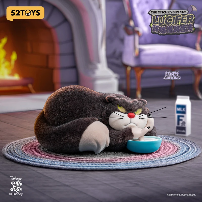 52 ของเล่น Disney Bad Cat LUCIFER Plushie น่ารักตุ๊กตาสะสมอินเทรนด์กล่องตาบอดของเล่นน่ารักตกแต่งของขวัญ