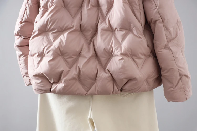 Schinteon Women Light 90% White Duck Down Jacket Casual Loose Autumn Winter Outwear with Hood Korean Style Coat 2026 New
