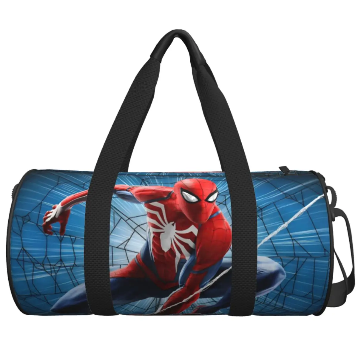 Bolsa de viagem masculina e feminina, bolsa de ginástica do homem aranha, grande capacidade, oxford, bolsa personalizada, bolsa esportiva de moda gráfica