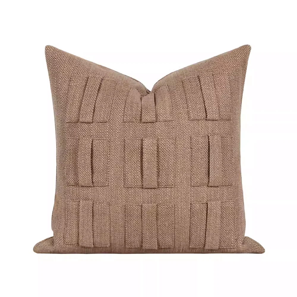 

Наволочка RUIYI в скандинавском стиле, цвет кофе, из хлопка и льна, для дивана, гостиной, в стиле ваби-саби, 45 × 45 см