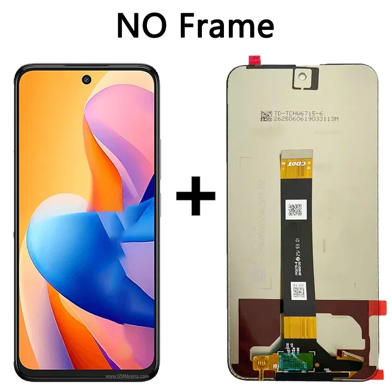 6.7' Screen For TCL 605 LCD Display With Touch Screen Digitizer Full Assembly T517D T517F Display Screen With Frame image 4