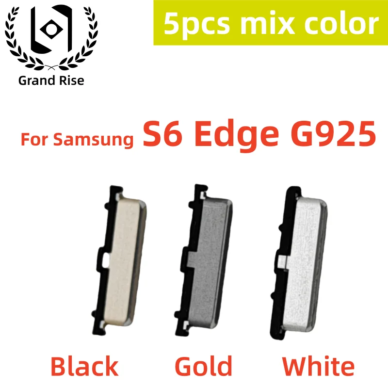 5 Set Side Volume Button + Power On/Off Button Key for Samsung Galaxy S3 S5 S6 S7 Edge G925 G920 G930 G935 image 5