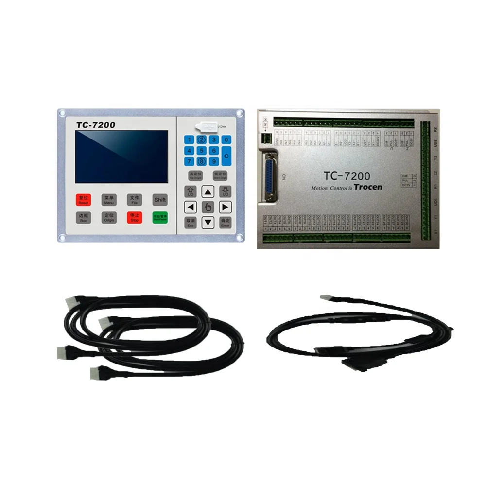 New Trocen TC-7200 Fully Automatic DC 24V Steel Controller 8-Axis Motion Control Card Digital Knife Cutting Machine