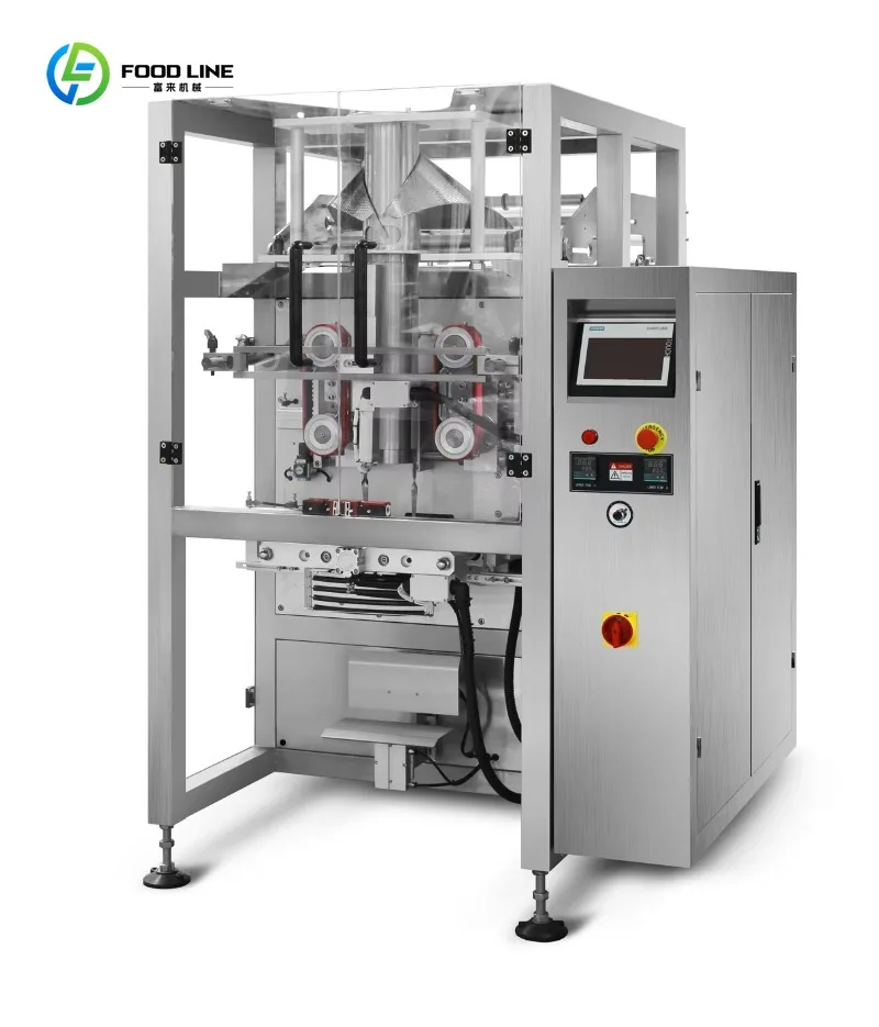 Vertical Form Fill Seal Packer for Dried Fruit Vegetable Meat Snack Portion Packing Line Custom