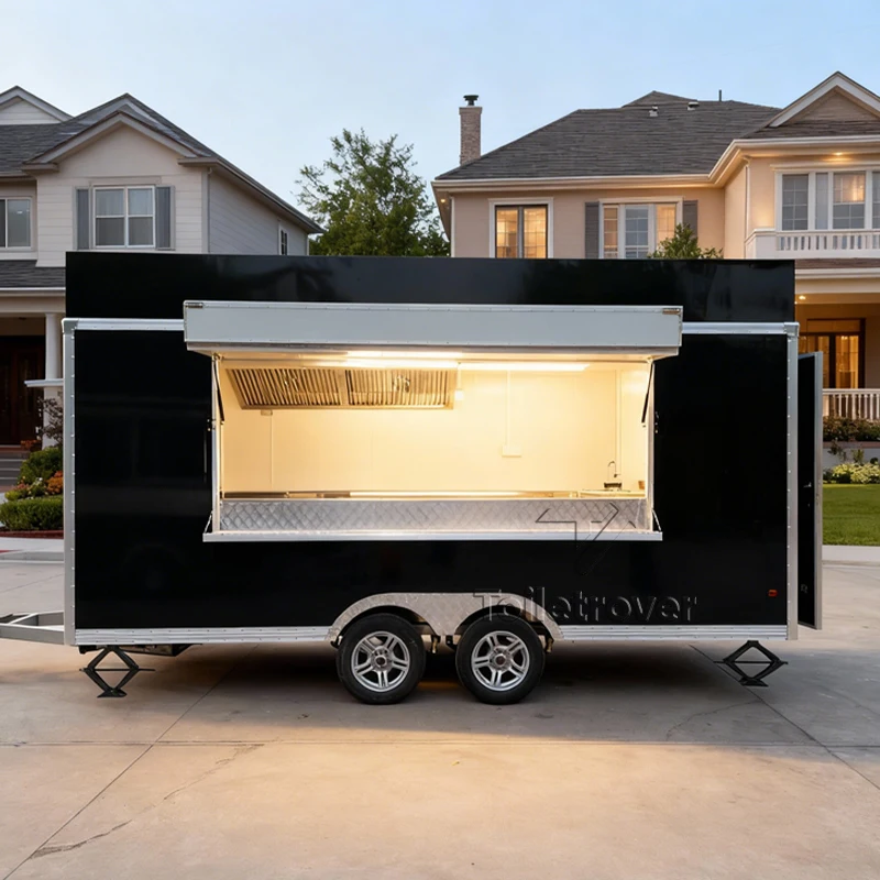 

Уличный коммерческий фудтрак для хот-догов, чуррос, бургеров, донер-кебаба, жареной курицы, пиццы с холодильной витриной