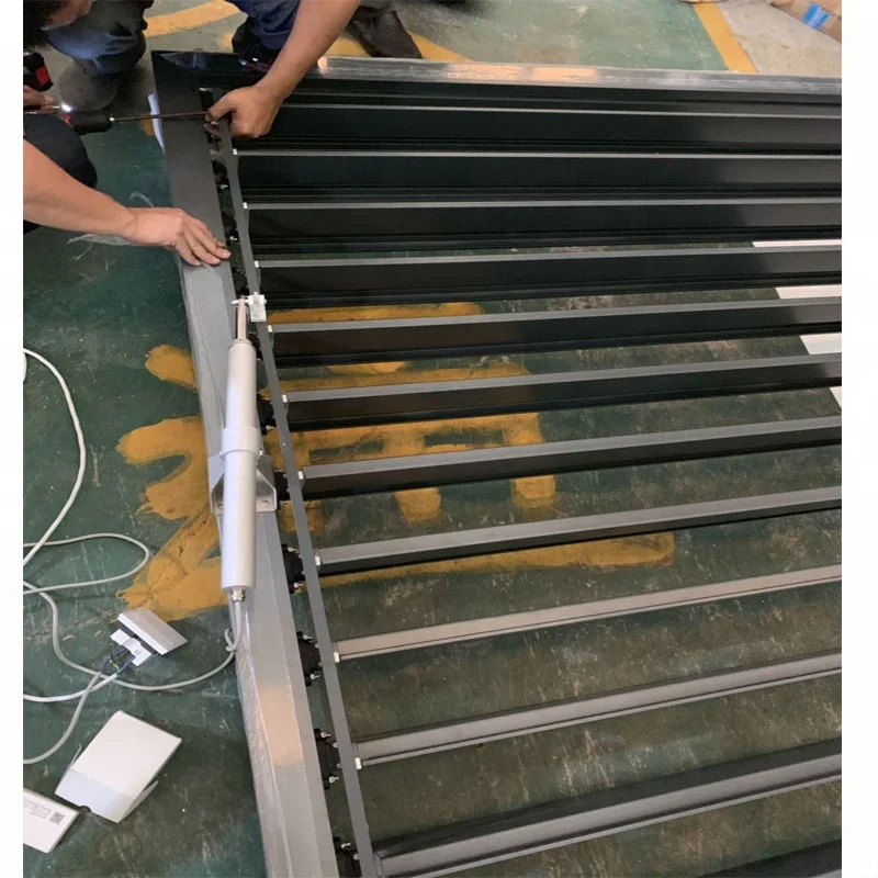 Aluminum Motorized Louver Outdoor Pergola