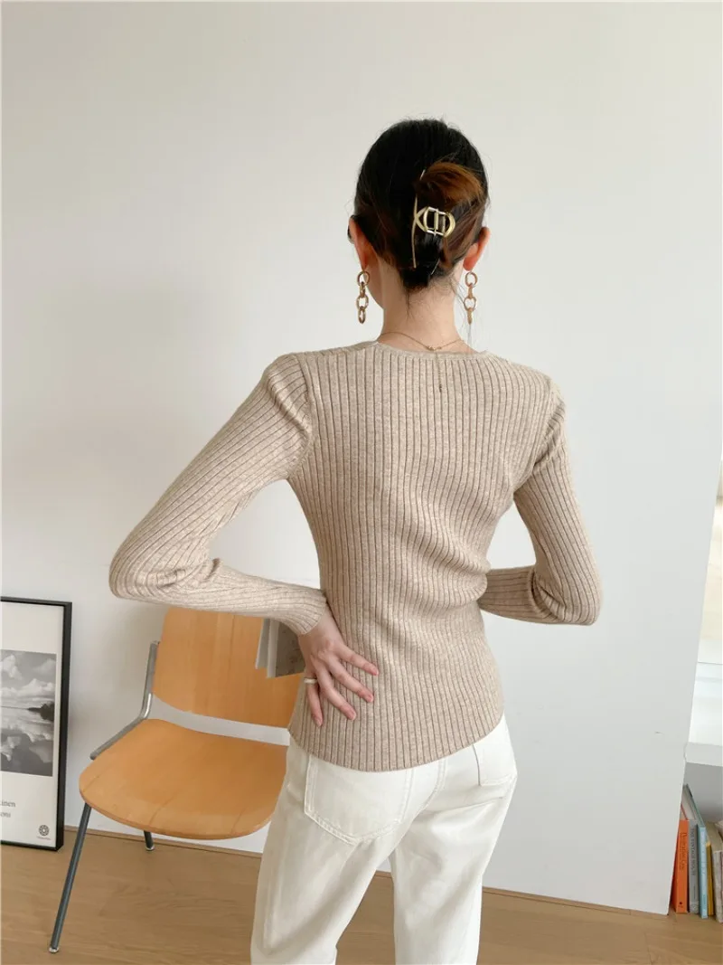 Women Twist Cable Cross V Neck Knit Wrap Cardigan Crop Top Sweater Thick Long Sleeve Belted Jacket Coat Pull Jumper Knitwear