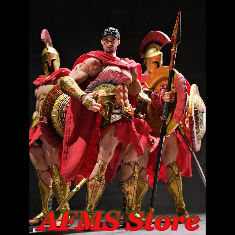 Wind Toys Figura Colecionável Escala 1/12 Rei Leonidas Espartano Série Alma Eterna Conjunto Completo Boneco de Ação Masculino de 6 Polegadas