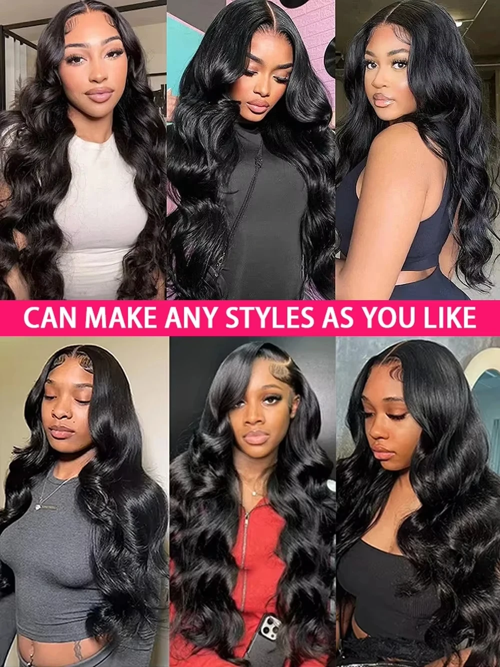 HD 40 Inches 250% 5x5 Glueless Ready To Wear Closure Burmese Remy Human Hair 13x6 Lace Front Human Hair Wigs Transparent Body Wave 13x4 Lace Frontal Wig image 8