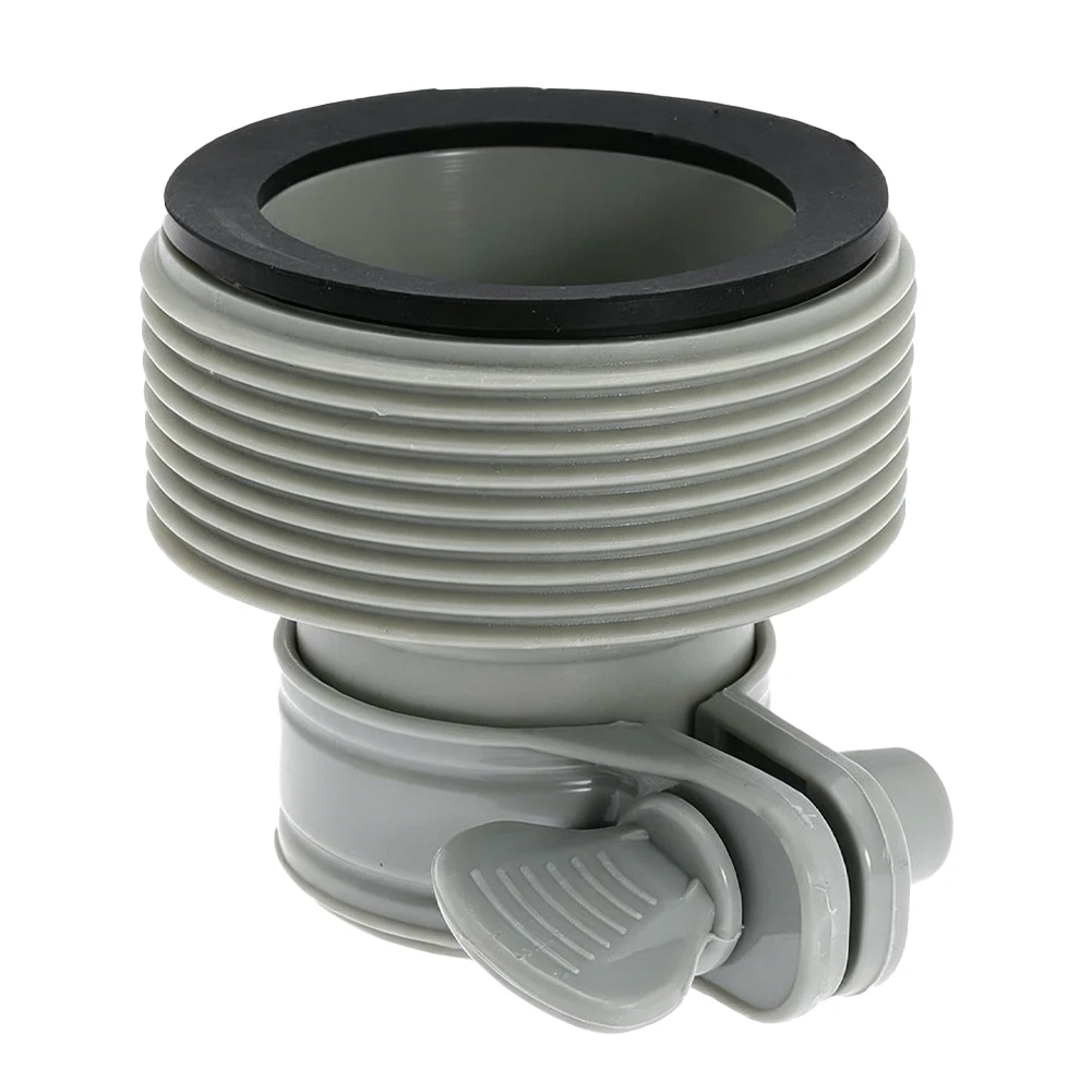 3pcs Gray Plastic Adapter B For Intex Filter Pump Saltwater System 1 1/4 Inch Threaded Hose Connector Pool Spa Accessories