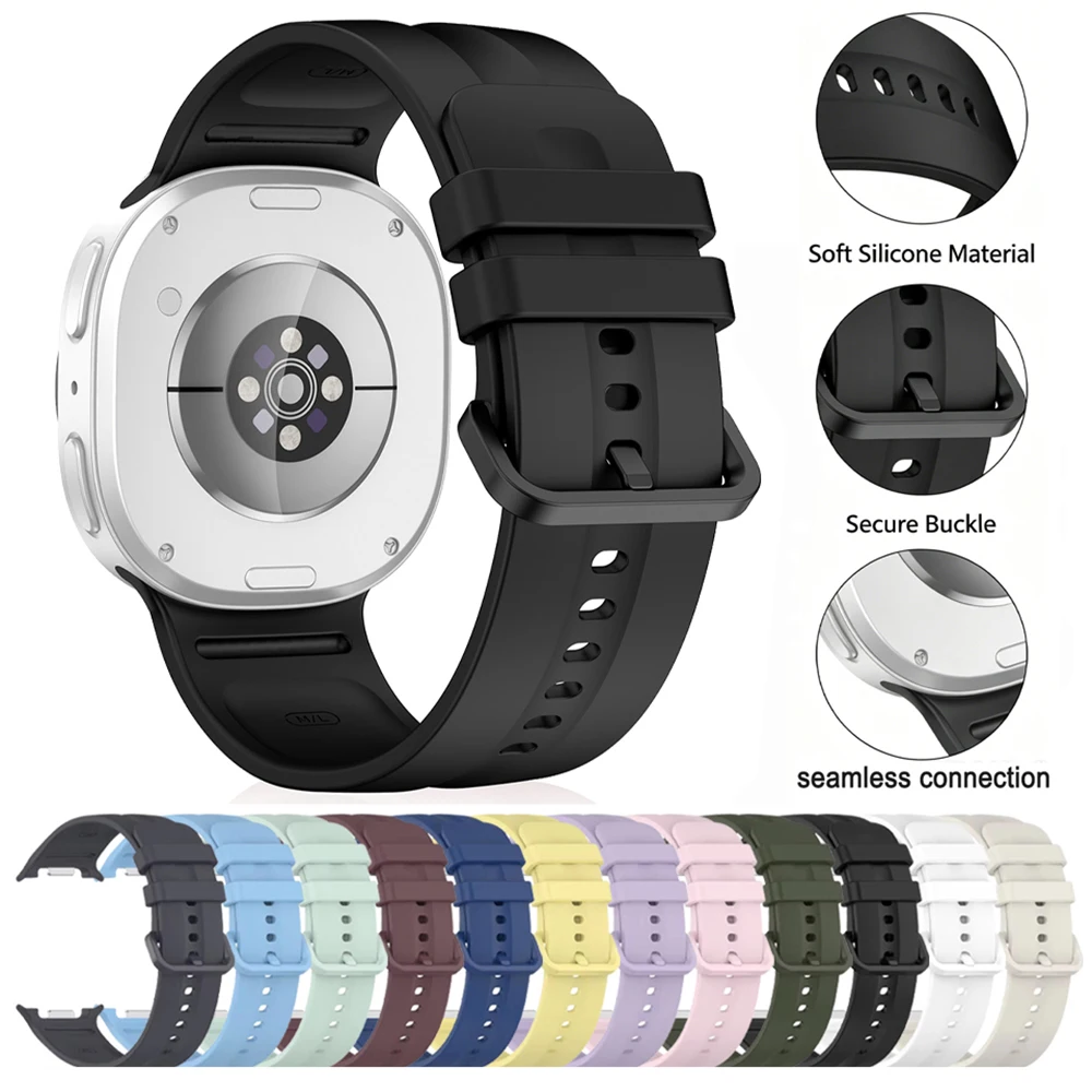 No Gaps Silicone Strap for Samsung Galaxy Watch 9 8 40mm 44mm 1:1 Official Replacement Band for Galaxy 8 Classic 46mm Sport Belt