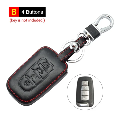 ATOBABI кожаный чехол для ключей от машины для Kia Forte Rio Cerato Soul Hyundai Equus Sonata Elantra ix35 Solaris Smart Remote Fobs Case