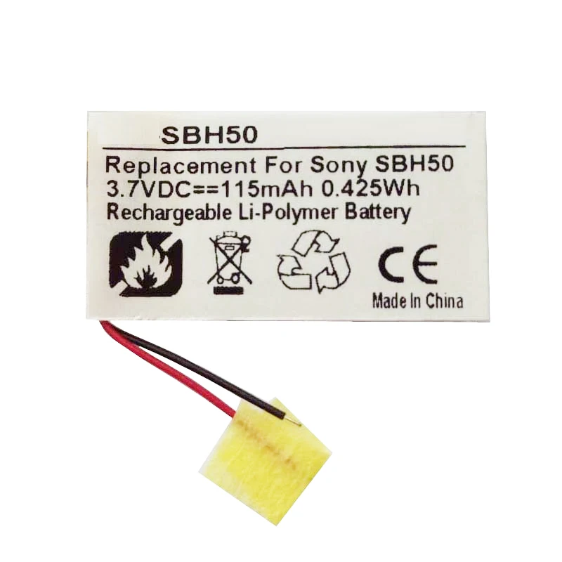 

New Battery for Sony SBH20 SBH24 SBH50 SBH52 SBH60 SBH70 SBH80 SBH90C SBH82D Headset Li-Polymer 3.7V AHB441623 AB291634PG