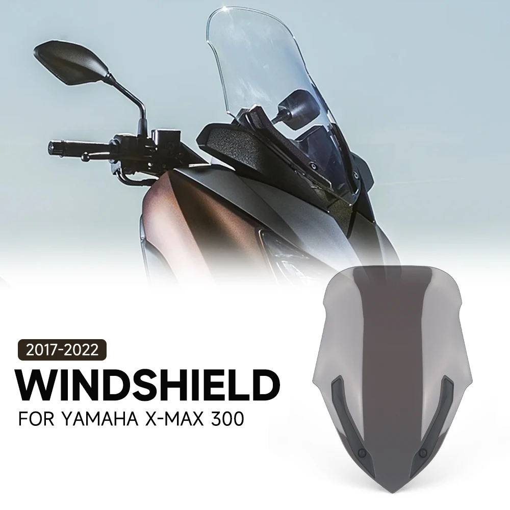 

Motorcycle Front Windscreen Windshield Wind Screen Shield Deflector Guard For Yamaha Xmax X-max 300 Xmax300 X-max300 2017-2022