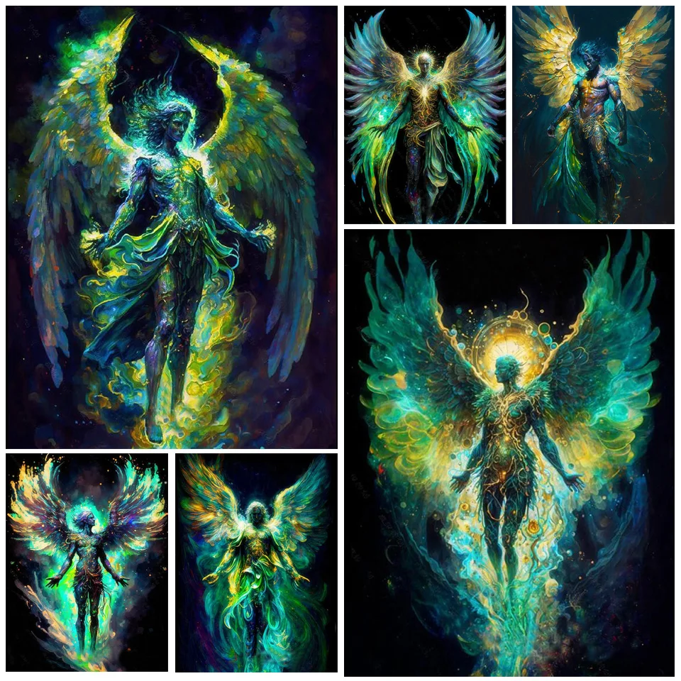 Fantasy Wings Angel 5D DIY Diamond Painting Cartonn Picture Full Diamond Mosaic Embroidery Cross Stitch Kits Home Decor YY6887