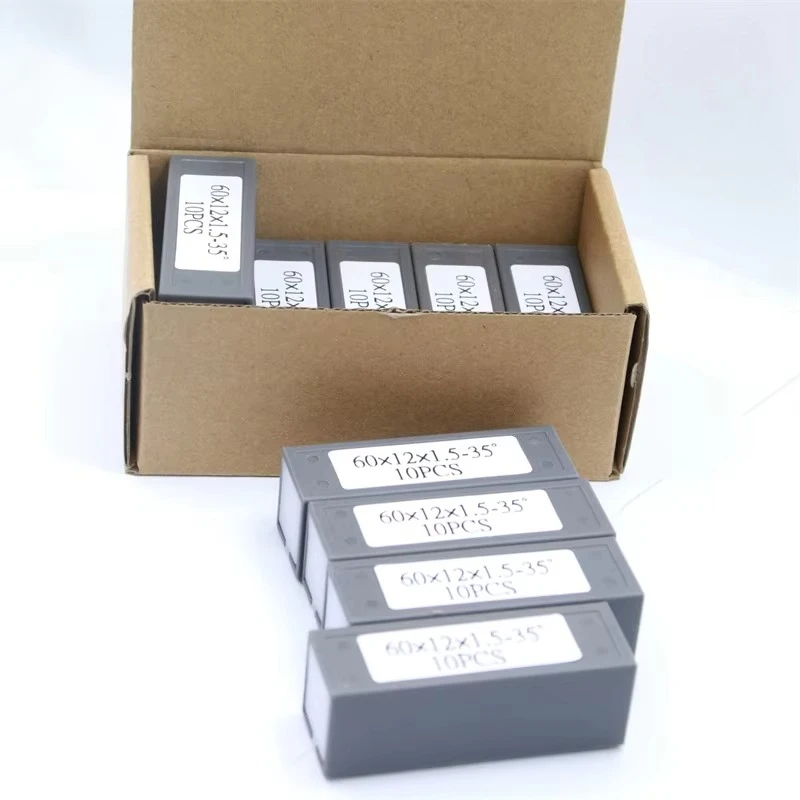 10Pcs/Lot 60x12x1.5mm Wood Working Machinery Parts Carbide Scraper Blade Woodworking Planer for Hardwood Processing