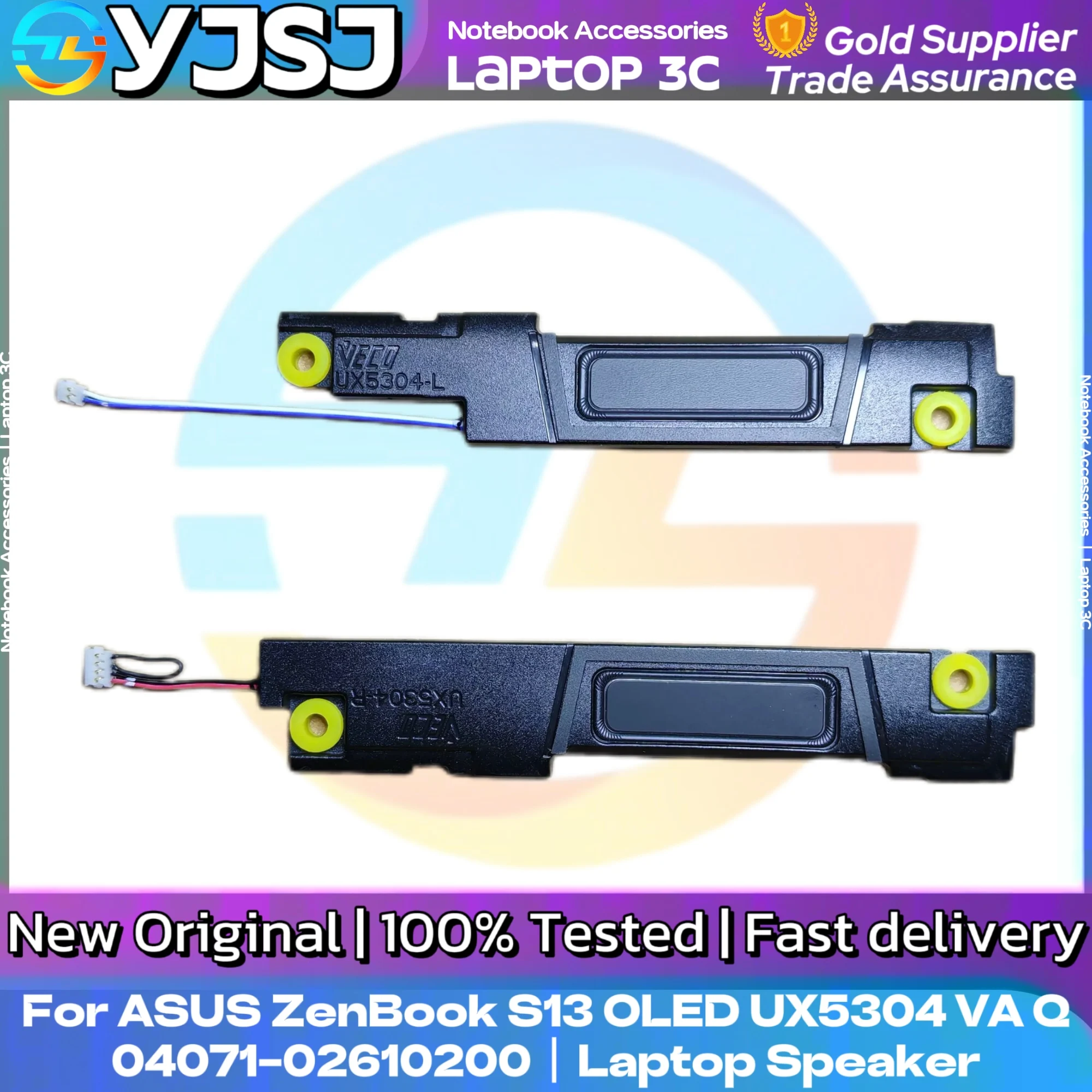 

Новый оригинальный динамик для ноутбука ASUS ZenBook S13 OLED UX5304 UX5304V UX5304VA UX5304Q, встроенный динамик, аудио, 04071-02610200