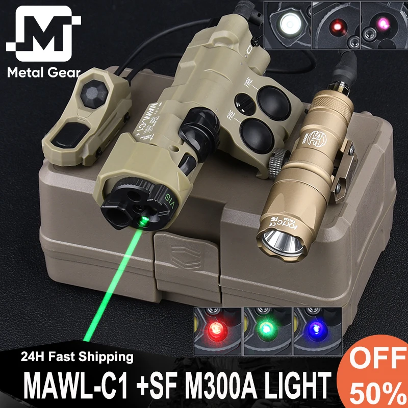 

WADSN MAWL-C1 Nylon Full-Function Lamp Red Green Blue Dot IR Fill Light IR Laser Pointer Hunting White LED Spotlight M300A Light