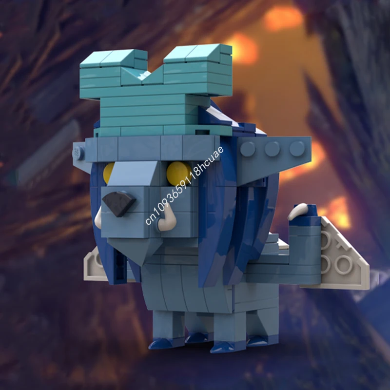 

210pcs MOC Lunastra Monster Hunter Brickheadz Model Building blocks Assemble Toys Brick craft DIY Christmas gifts