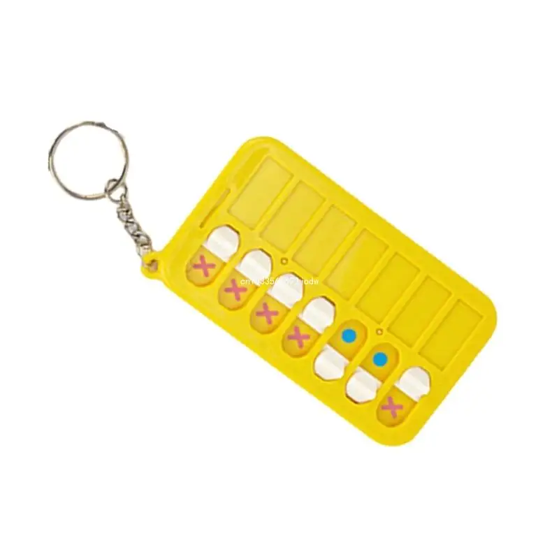 Daily Planner Board Key Rings Small Chore Chart Keychains Portable Daily Plan Board Keyrings Car Key Chain for Kids Dropship